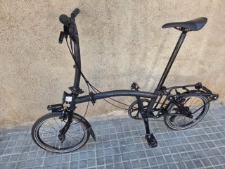 Bicicleta Plegable Brompton Negra