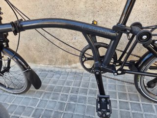 Bicicleta Plegable Brompton Negra