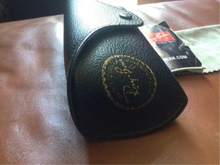 Ray-Ban custodia occhiali nera originale + panno