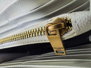 Bolso YSL Blanco Cadena Dorada