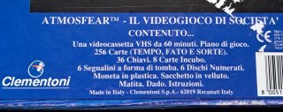 Atmosfear Il Videogioco di Società VHS Clementoni