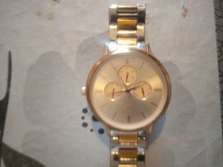 Reloj de pulsera bicolor