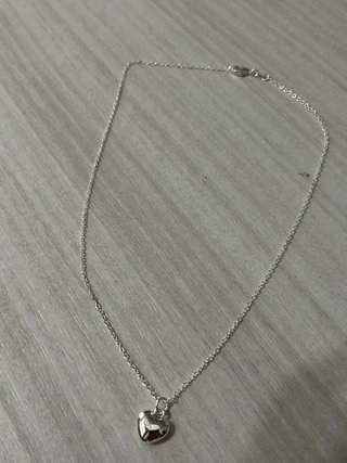 Collana Cuore Bombato Argento 925