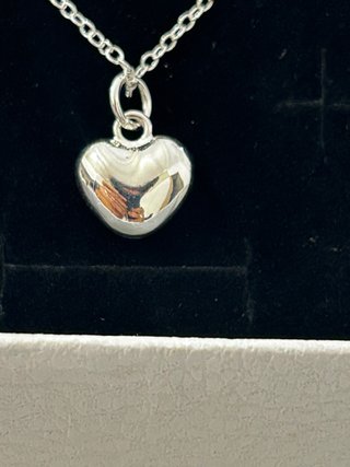 Collana Cuore Bombato Argento 925