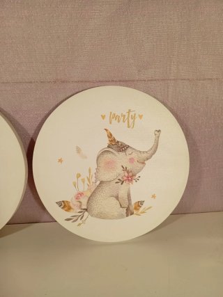 Cuadros Infantiles Unicornio y Elefante
