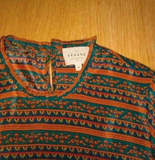 Blusa Sézane Seda T.38 Nueva
