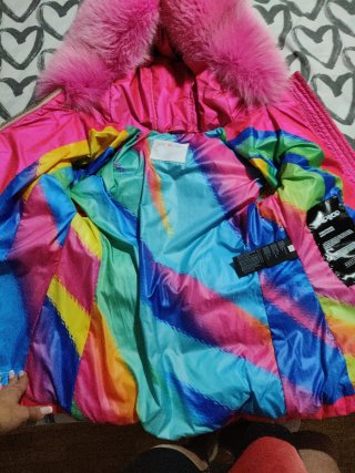 Parka Flo&clo fucsia con capucha