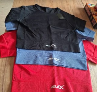 Camiseta deportiva JELEX roja talla única 6e unid.