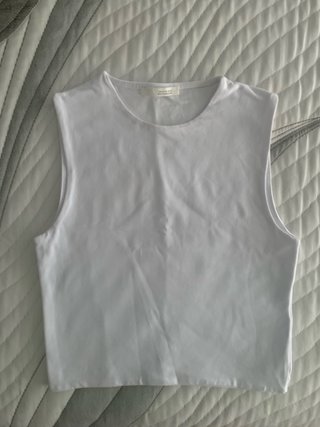 Top Zara Blanco Talla XS