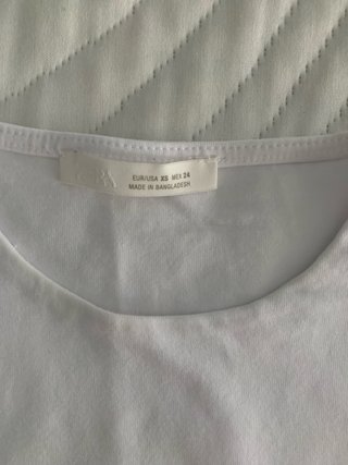 Top Zara Blanco Talla XS