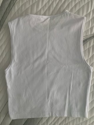Top Zara Blanco Talla XS