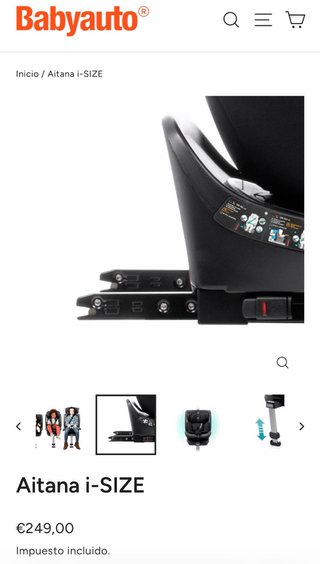NUEVA Silla Coche Babyauto Aitana i-SIZE