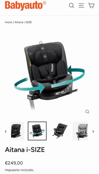 NUEVA Silla Coche Babyauto Aitana i-SIZE