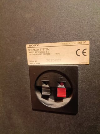 Pack 2 altavoces y subwoofer Sony.