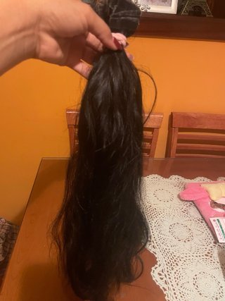 25 mechones pelo natural negro