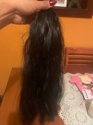 25 mechones pelo natural negro