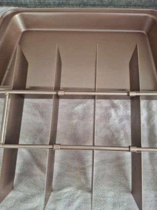 Teglia per brownie con divisori