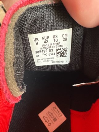 Zapatillas Puma Rojas