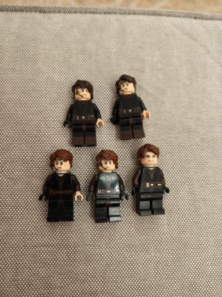 Lote 5 Figuras Lego Star Wars Anakin Skywalker