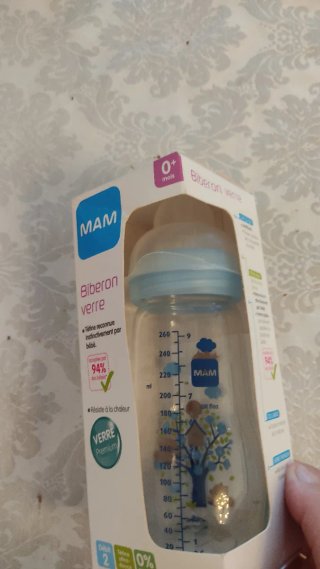 Biberón MAM de vidrio 260ml