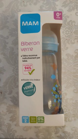 Biberón MAM de vidrio 260ml