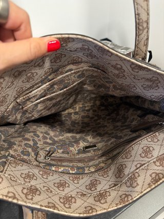 Bolso Guess Original Beige y Marrón