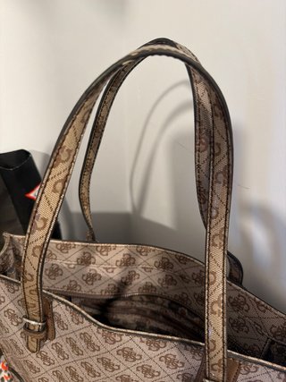 Bolso Guess Original Beige y Marrón