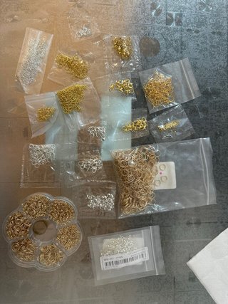 Aros y Enganches para Bisutería (Dorado y Plateado