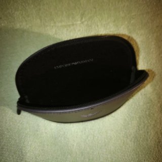 Porta occhiali Giorgio Armani grigio