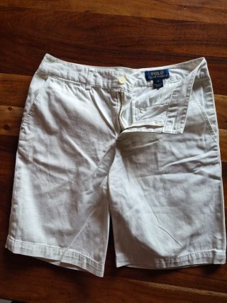 Pantalón corto niño Polo Ralph Lauren blanco T. 14