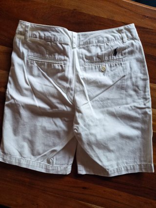 Pantalón corto niño Polo Ralph Lauren blanco T. 14