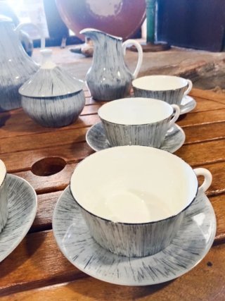 Juego de té Castro Sargadelos antiguo