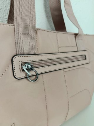 Bolso tote impermeable rosa laptop 15.6
