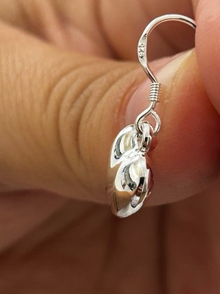 Orecchini Cuore Bombato Argento 925