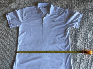 Polo Lacoste Blanco Talla L