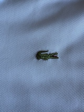 Polo Lacoste Blanco Talla L