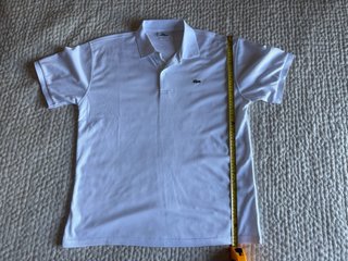 Polo Lacoste Blanco Talla L