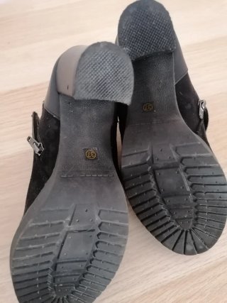 Botines negros de tacón