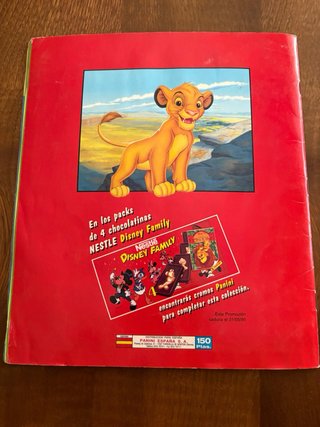 Álbum cromos El Rey León completo Panini