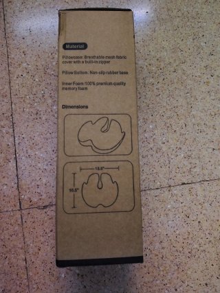 Cojín Memory Foam Ajiteogy Negro