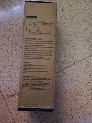 Cojín Memory Foam Ajiteogy Negro