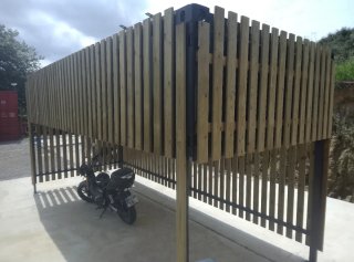 Pérgola / Terraza móvil de madera