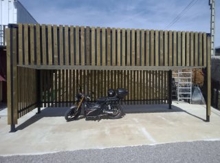 Pérgola / Terraza móvil de madera