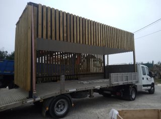 Pérgola / Terraza móvil de madera