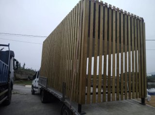 Pérgola / Terraza móvil de madera
