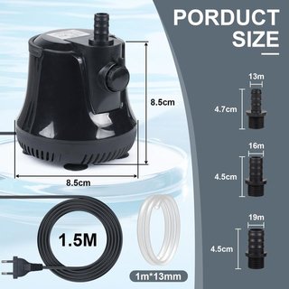Bomba Agua Sumergible 25W 800L/h Fuente