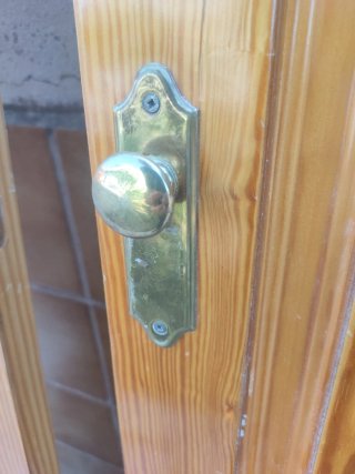 Puertas de armario de madera maciza con espejo