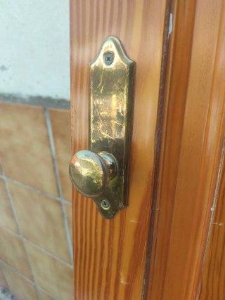 Puertas de armario de madera maciza con espejo