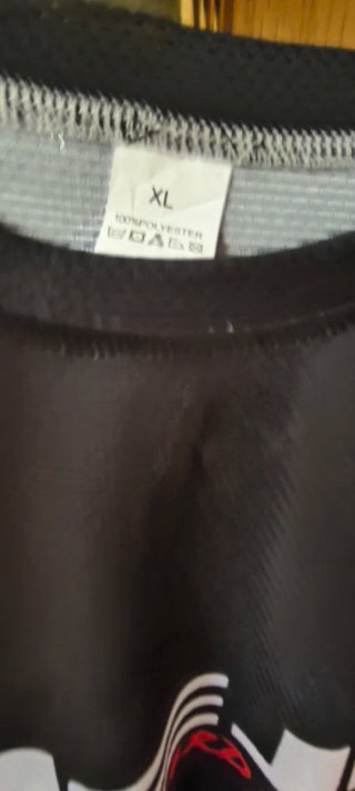Camiseta Rieju Negra y Roja Talla XL