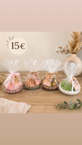 4 Velas Decorativas Artesanales 15€ cada una